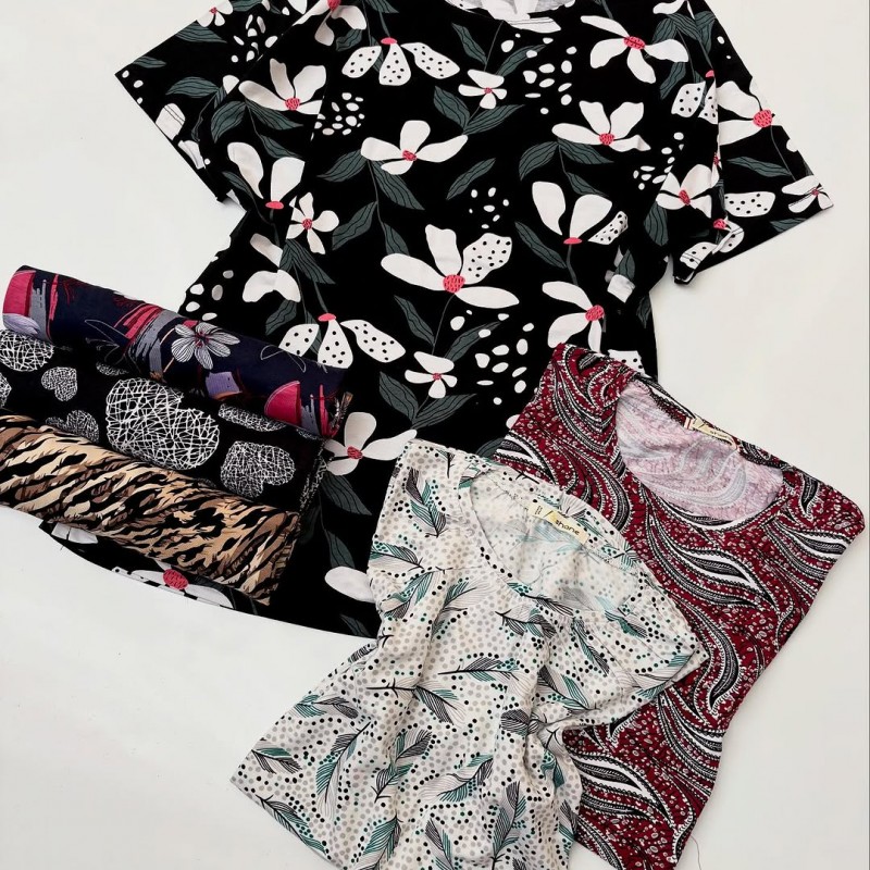 تیشرت سایز بزرگ زنانه کد 4001