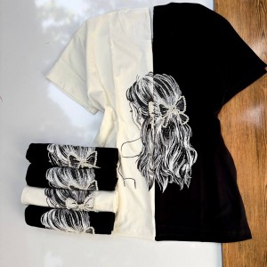 تیشرت نگین دار مو پاپیونی کد 3