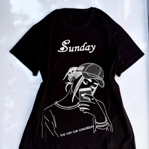 تیشرت نگین دار طرح sunday