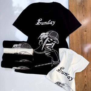تیشرت نگین دار طرح sunday