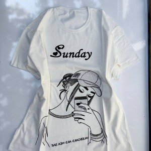 تیشرت نگین دار طرح sunday