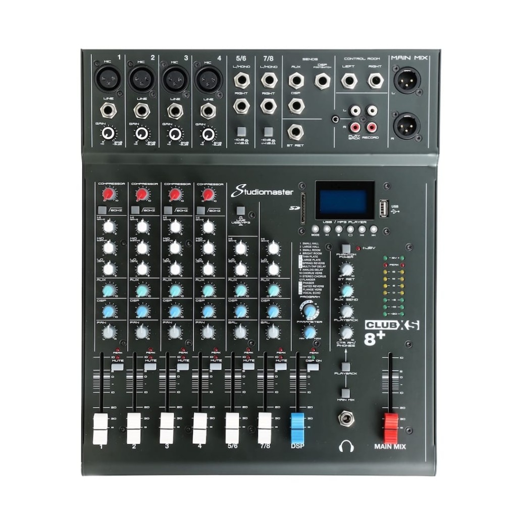 میکسر صدا Studiomaster مدل Club XS-8Plus