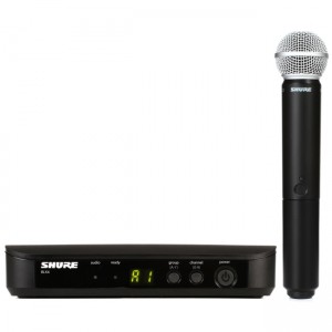 میکروفن بی سیم وکال دستی SHURE مدل Blx24/SM58(اصلی)