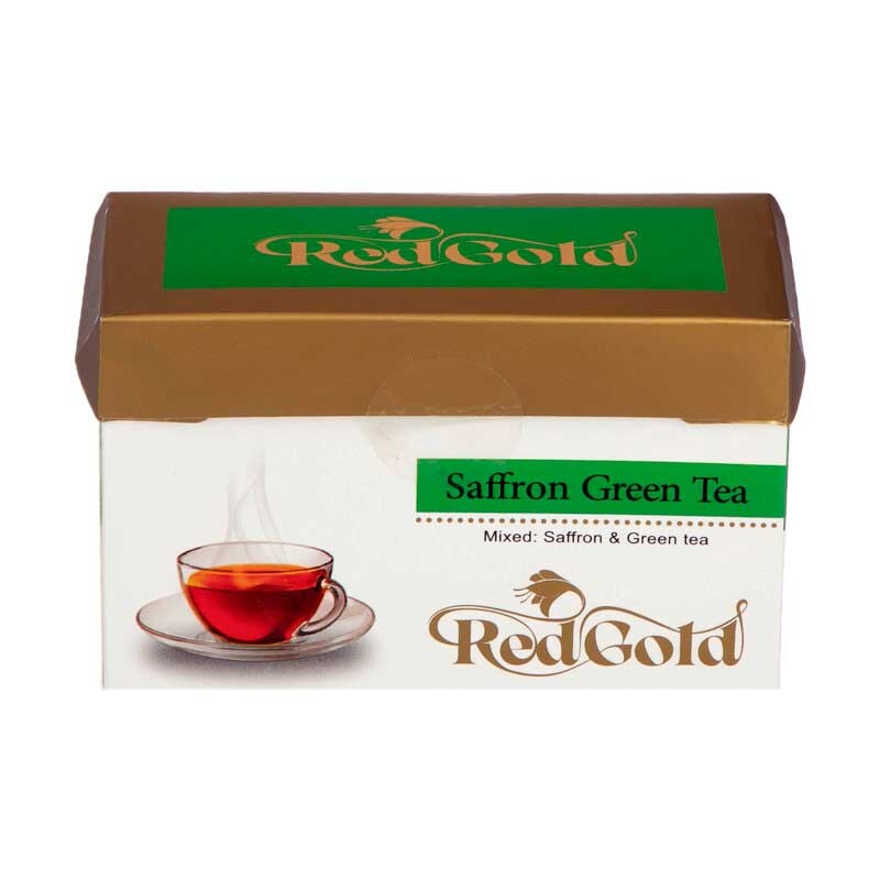 چای سبز زعفرانی RED GOLD