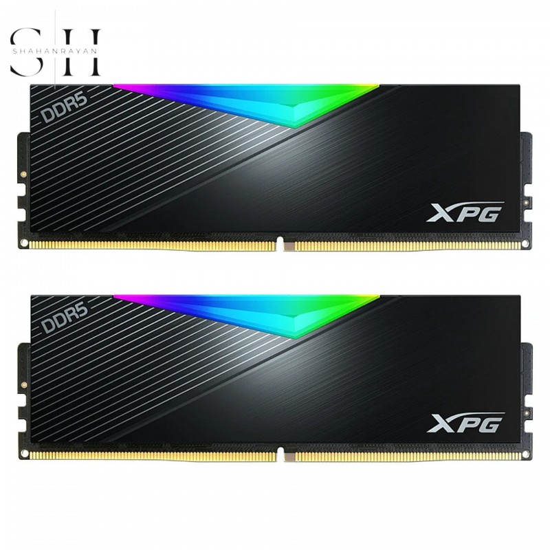 رم کامپیوتر DDR5 دو کاناله 5200 مگاهرتز CL38 ای دیتا مدل XPG Lancer RGB ظرفیت 32 گیگابایت