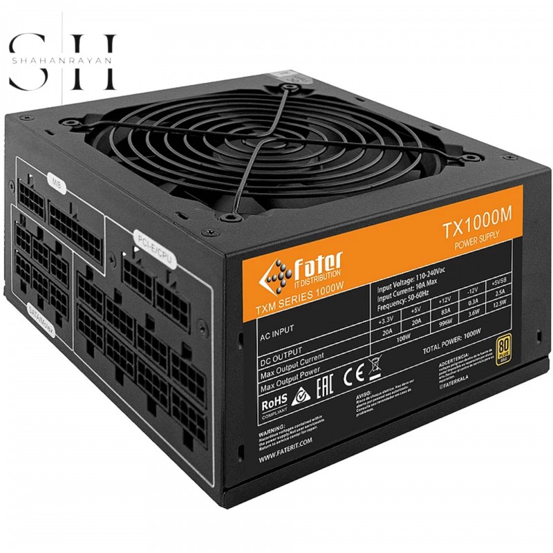 منبع تغذیه کامپیوتر فاطر مدل TX1000M