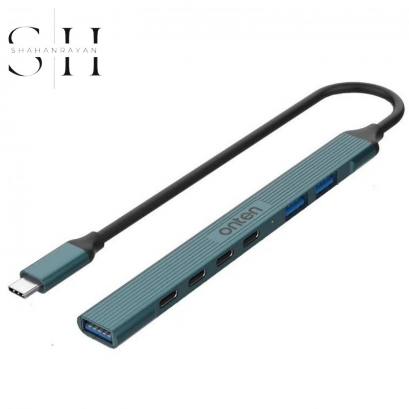 هاب تایپ سی اونتن مدل Hub Onten 7Port Type-C UC 972C