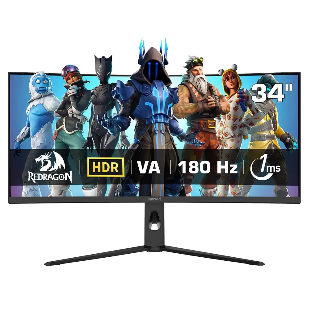 مانیتور گیمینگ 34 اینچ خمیده ردراگون GMQ3418RVC