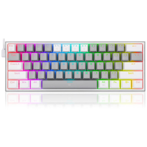 کيبورد گیمینگ ردراگون مدل Redragon Fizz RGB K617 G/W