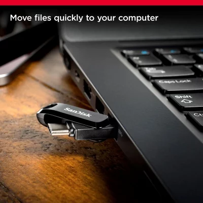 فلش مموری 128 گیگابایت سن دیسک مدل Ultra Dual Drive GO USB Type-C