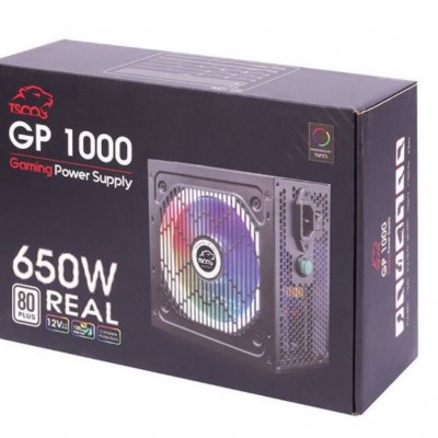 منبع تغذیه کامپیوتر تسکو مدل GP 1000 RGB 80 Plus White توان 650 وات