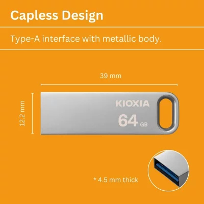 فلش مموری کیوکسیا مدل U366 ظرفیت 64 گیگابایت