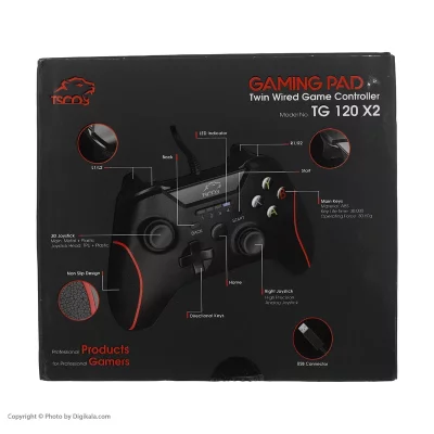 دسته بازی تسکو مدل TG 120 X2 بسته 2 عددی