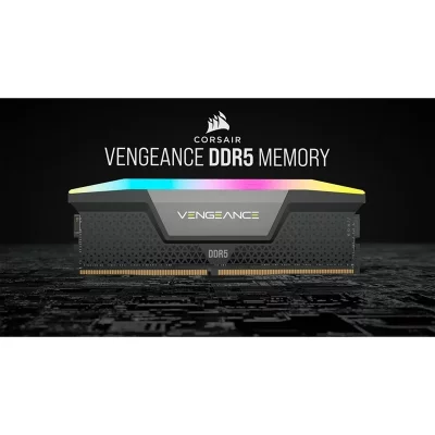 رم دسکتاپ DDR5 دو کاناله 6000 مگاهرتز CL36 کورسیر مدل VENGEANCE RGB ظرفیت 32 گیگابایت