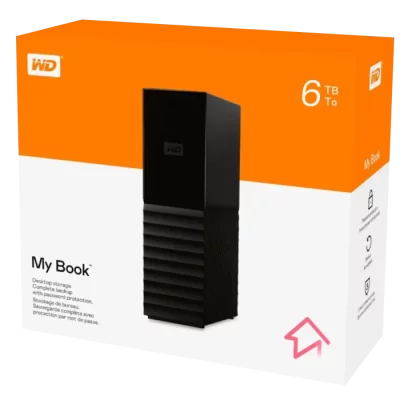 هارد اکسترنال دسکتاپی برند وسترن دیجیتال با ظرفیت 6 ترابایت، مدل My Book Desktop