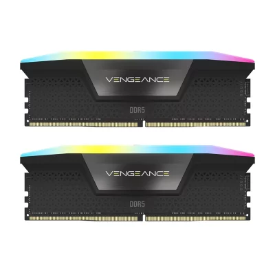 رم دسکتاپ DDR5 دو کاناله 5600 مگاهرتز CL40 کورسیر مدل VENGEANCE RGB ظرفیت 32 گیگابایت