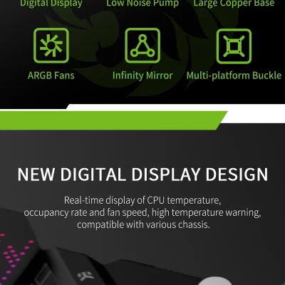 سیستم خنک کننده آبی گیم مکس مدل IceBurg 240 Infinity