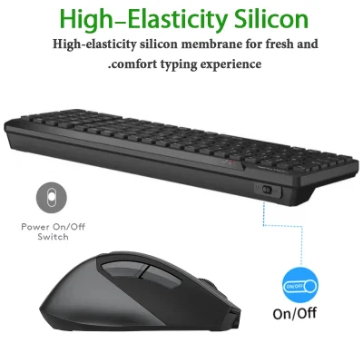 کیبورد و ماوس بی‌ سیم ای فورتک مدل FG_24OO_AIR2