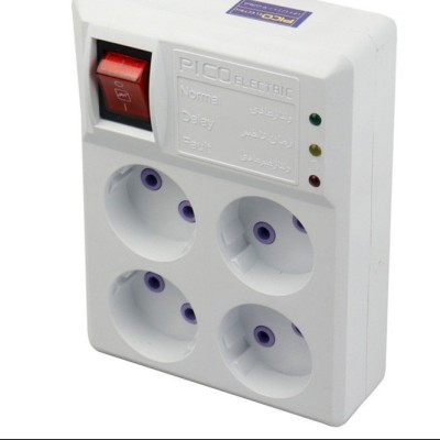 محافظ برق پارت الکتریک ۴ خانه ارت دار با کابل 1.8 متر