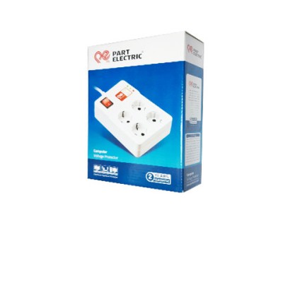 محافظ ولتاژ و چندراهی برق پیکو مدل PE04 - سفید