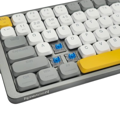 کیبورد گیمینگ ردراگون مدل TL84، سوییچ مکانیکال آبی، نورپردازی RGB