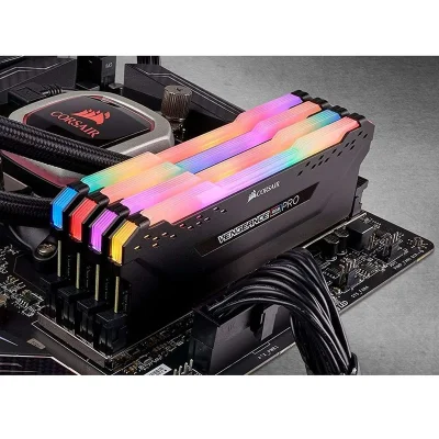 رم دسکتاپ DDR4 دو کاناله 3600 مگاهرتز CL18 کورسیر مدل VENGEANCE RGB PRO ظرفیت 64 گیگابایت