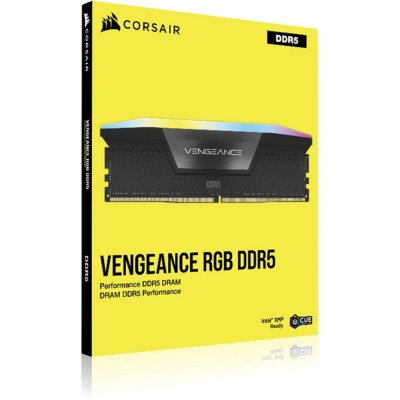رم دسکتاپ DDR5 دو کاناله 5200 مگاهرتز CL40 کورسیر مدل VENGEANCE RGB WH ظرفیت 64 گیگابایت