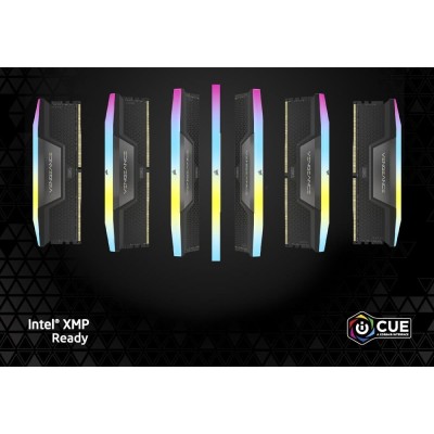 رم دسکتاپ DDR5 دو کاناله 5200 مگاهرتز CL40 کورسیر مدل VENGEANCE RGB WH ظرفیت 64 گیگابایت