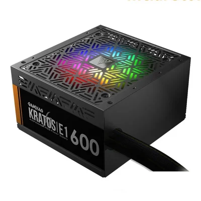 منبع تغذیه کامپیوتر گیمدیاس مدل KRATOS E1-600 80 Plus White توان 600 وات