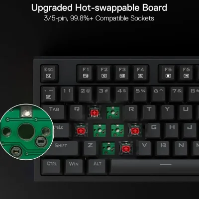 کیبورد مکانیکال گیمینگ ردراگون Argo K670 RGB