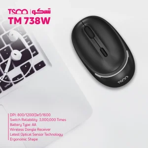 ماوس بی سیم تسکو مدل TM 738W