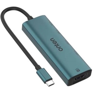 هاب 5 پورت تایپ سی اونتن مدل UC123 با 2 پورت USB 2.0 و پورت USB 3.0 و HDMI