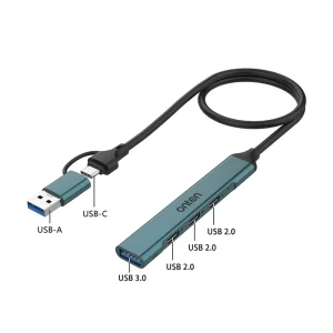 هاب 4 پورت USB A 3.0 و USB-C اونتن مدل OTN-UCA9703