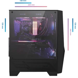 کیس کامپیوتر گیمینگ MSI مدل MAG Forge 100R