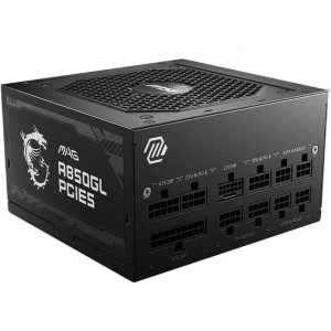 منبع تغذیه کامپیوتر ام اس آی مدل MAG A850GL PCIE5 80 Plus Gold توان 850 وات