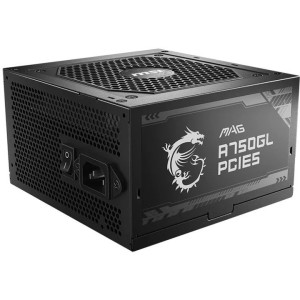 منبع تغذیه کامپیوتر ام اس آی مدل MAG A850GL PCIE5 80 Plus Gold توان 850 وات