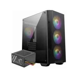 کیس گیمینگ ام اس آی مدل MAG Forge M100A با منبع تغذیه ۵۰۰ وات