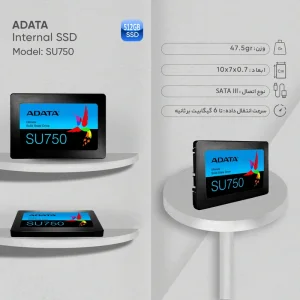 حافظه اس اس دی اینترنال ای دیتا مدل SU750 ظرفیت 512 گیگابایت