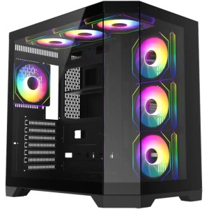 کیس کامپیوتر گیم‌ مکس Hype-A ARGB Mid Tower مشکی
