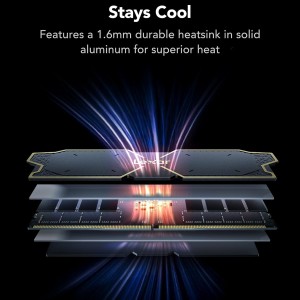 رم لکسار مدل THOR RGB ظرفیت ۳۲ گیگابایت DDR5 دو کاناله ۶۰۰۰ مگاهرتز CL38