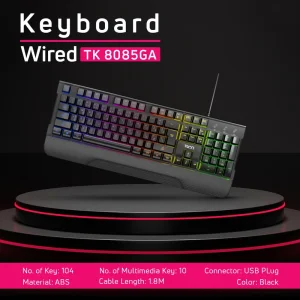 کیبورد گیمینگ تسکو مدل TK8085GA با سیم