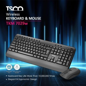 ست ماوس و کیبورد بی سیم تسکو مدل TKM7029W