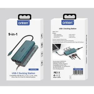 هاب 9 پورت USB-C اونتن مدل OTN-UC961
