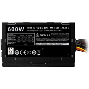 منبع تغذیه کامپیوتر کولر مستر مدل ELITE NEX W600 80 Plus White توان 600 وات