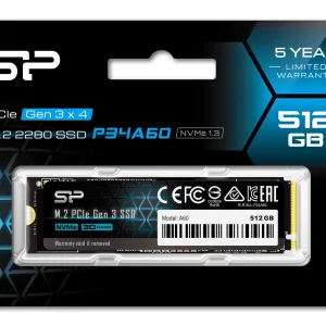 اس اس دی اینترنال PCIe Gen3 x4 سیلیکون پاور مدل P34A60 ظرفیت 512 گیگابایت