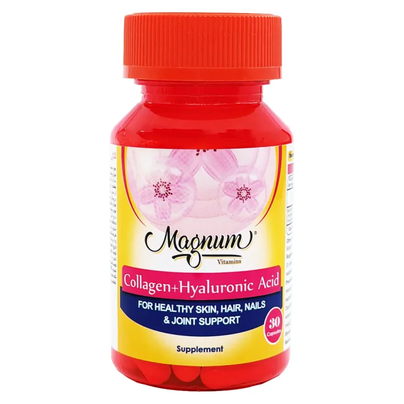 کپسول کلاژن + هیالورونیک اسید مگنوم ویتامینز - 30 عددی