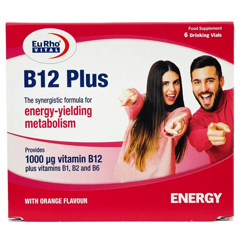 ویال مایع خوراکی ب12 پلاس یوروویتال - 6 عددی