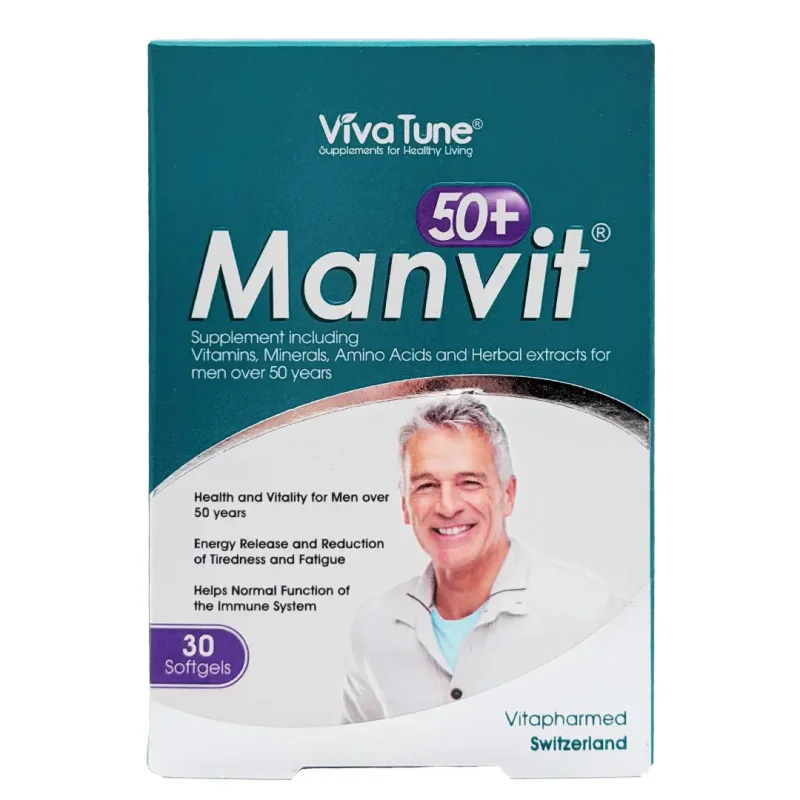 کپسول سافت ژل من ویت 50+ سال ویواتیون - 30 عددی