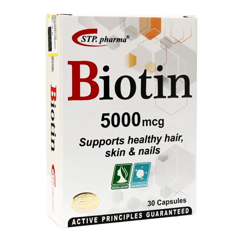 بیوتین 5000 اس تی پی فارما 30 عددی