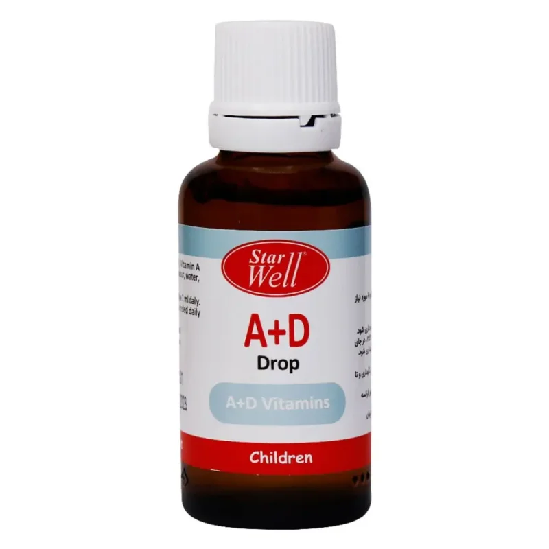 قطره تقویتی A+D کودکان استاروِل 30 میلی لیتر